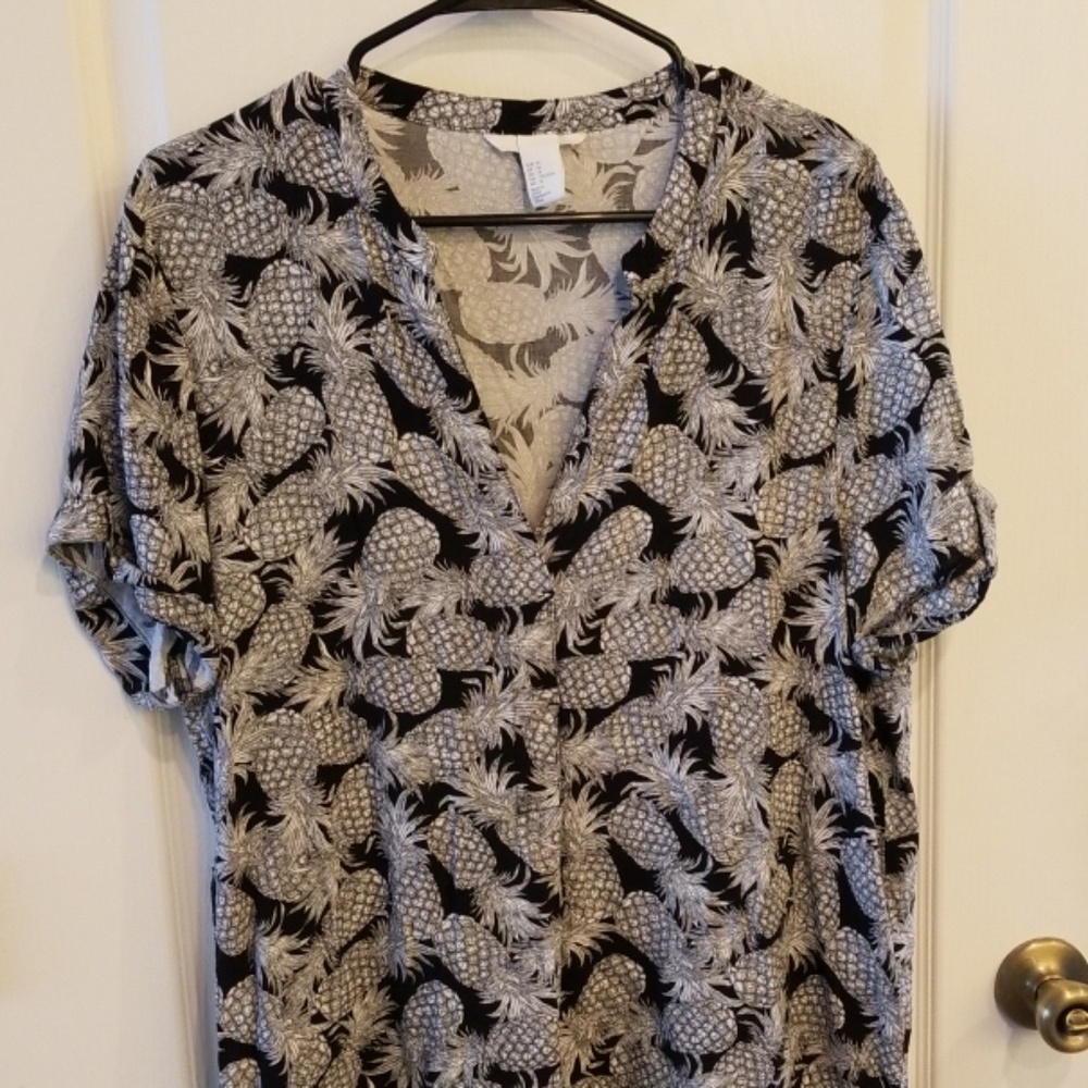 H&M Pineapple Shift Dress for Work